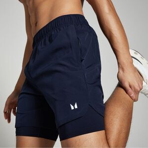 MP Men's 2-in-1 Training‎ 7" Shorts - Navy NWT in packaging